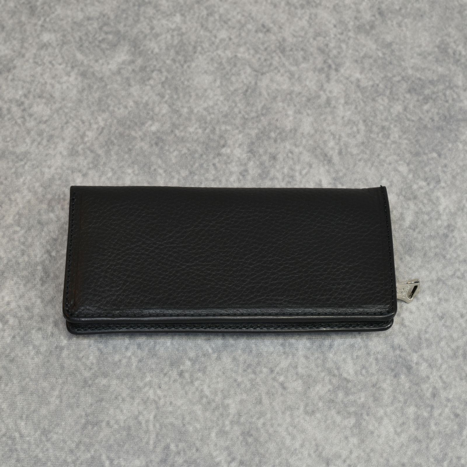 CALEE - SILVER STAR CONCHO LEATHER LONG WALLET (BLACK)｜シルバー
