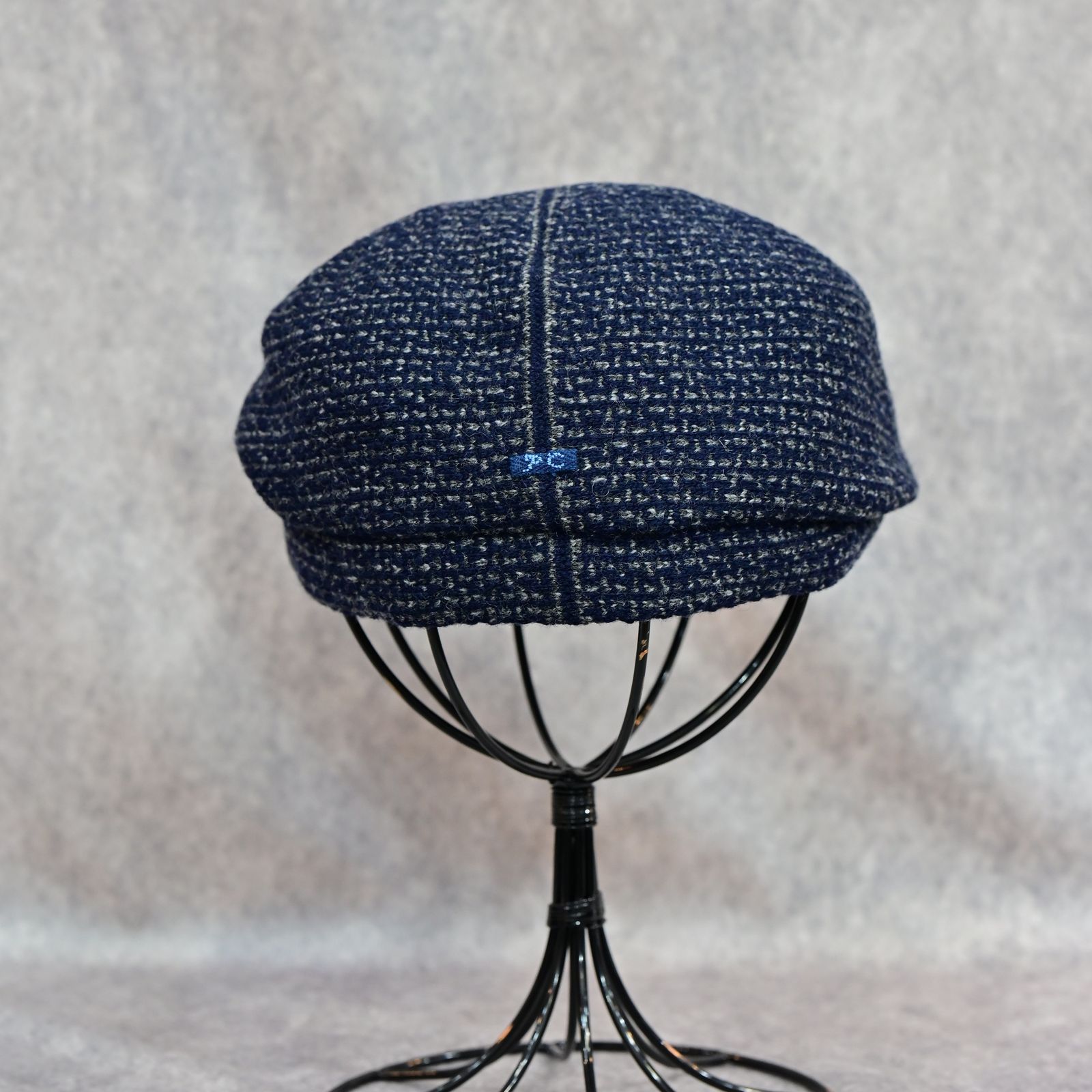 Porter Classic - TWEED KNIT CASQUETTE （BLUE）｜ツイード ニット