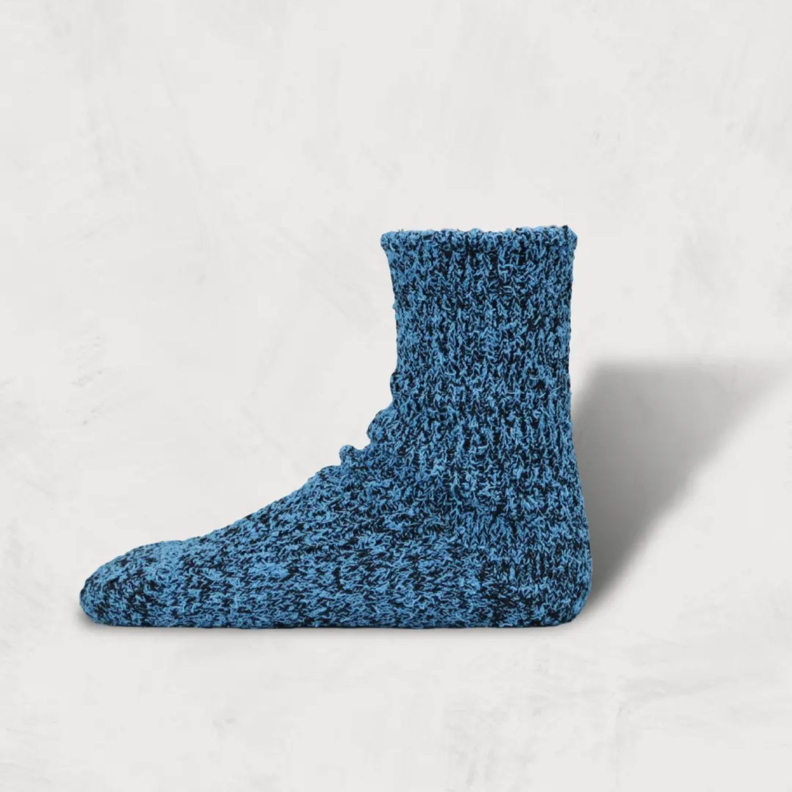 decka quality socks - SHOWATABÉ｜Textured Cotton Socks (Black×Blue