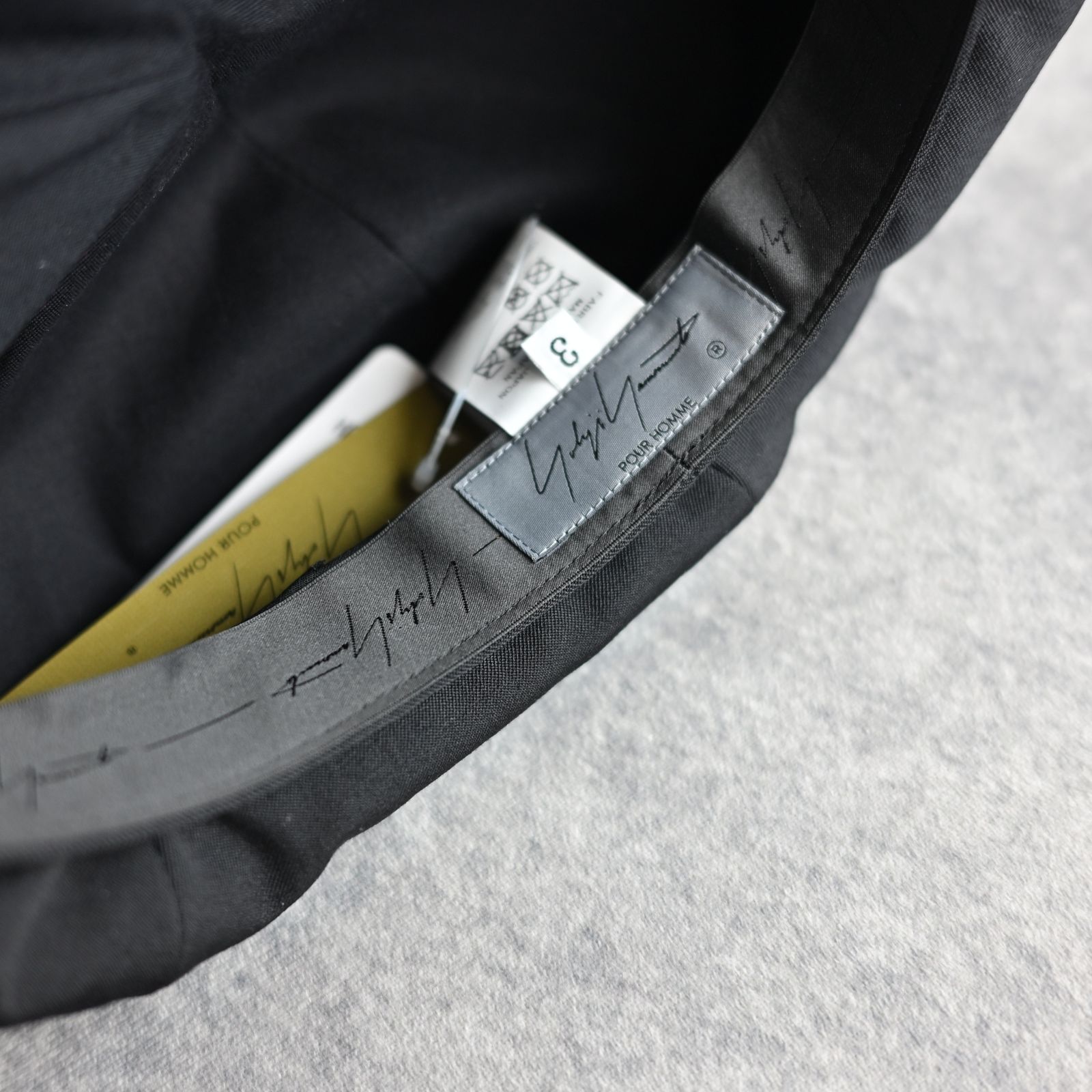 yohji yamamoto - WOOL GABARDINE CASQUETTE （BLACK） / キャスケット