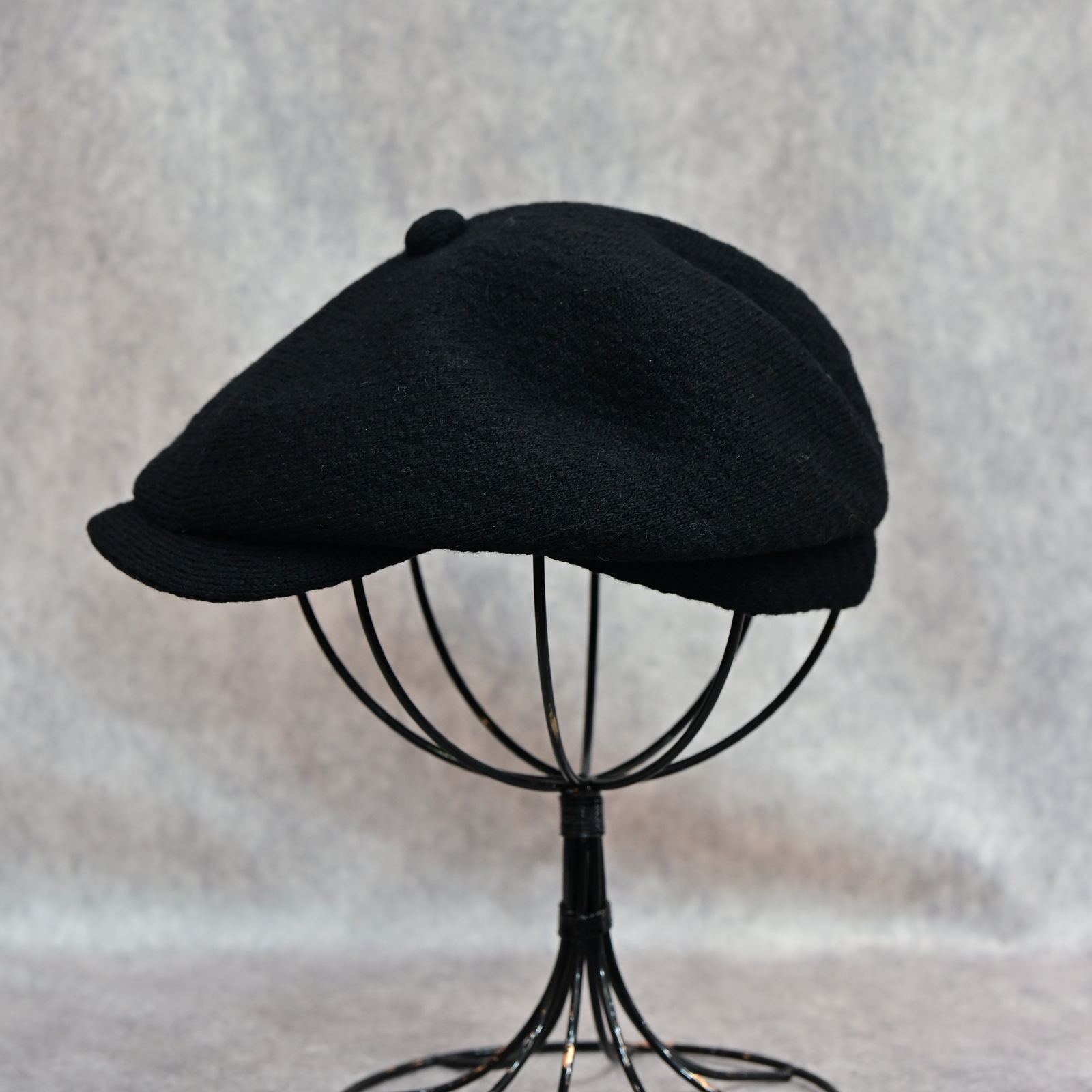 Porter Classic - TWEED KNIT CASQUETTE （BLACK）｜ツイード ニット