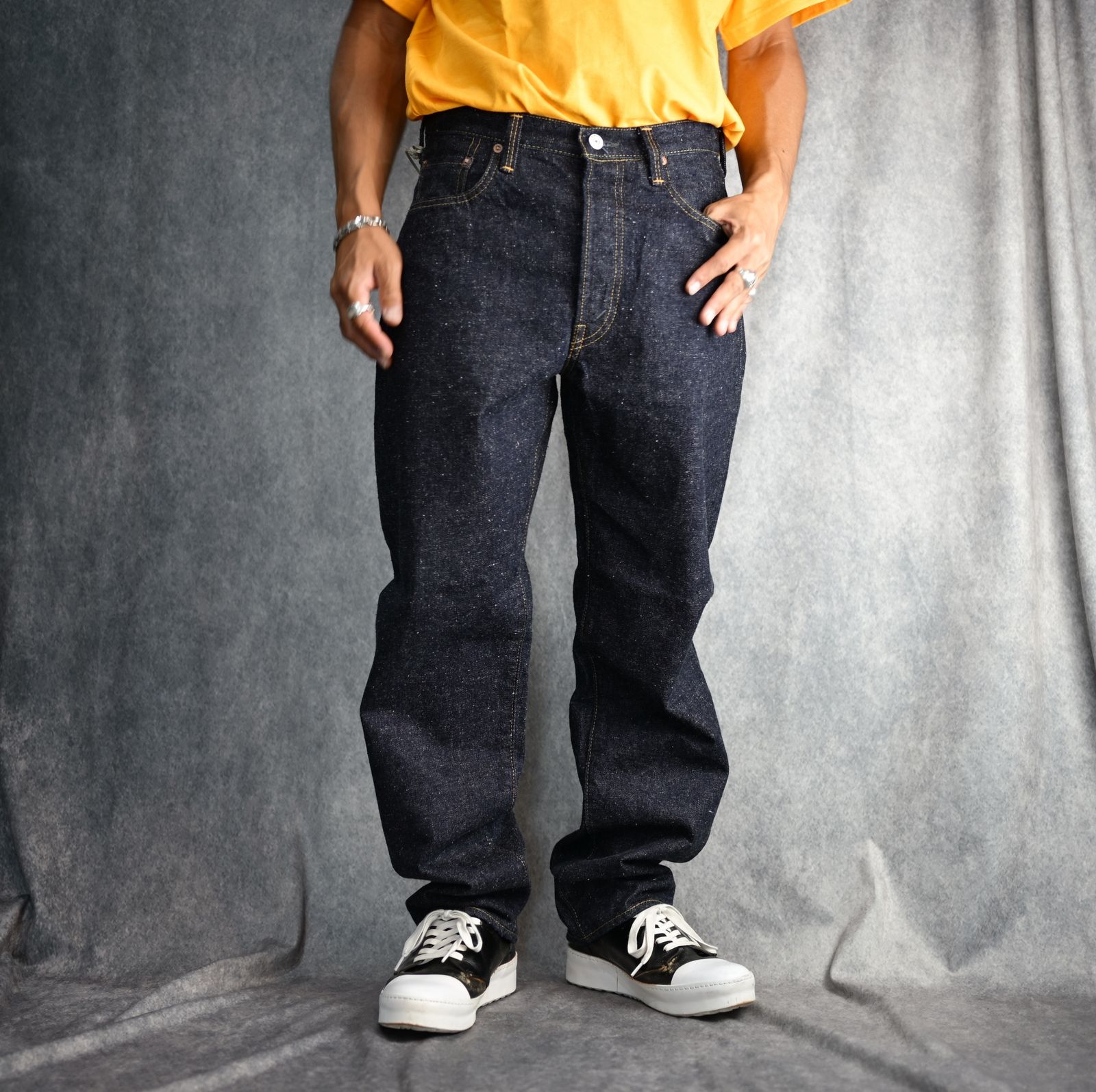 New Manual - #017 LV 61's TAPERED JEANS ONE-WASHED （INDIGO