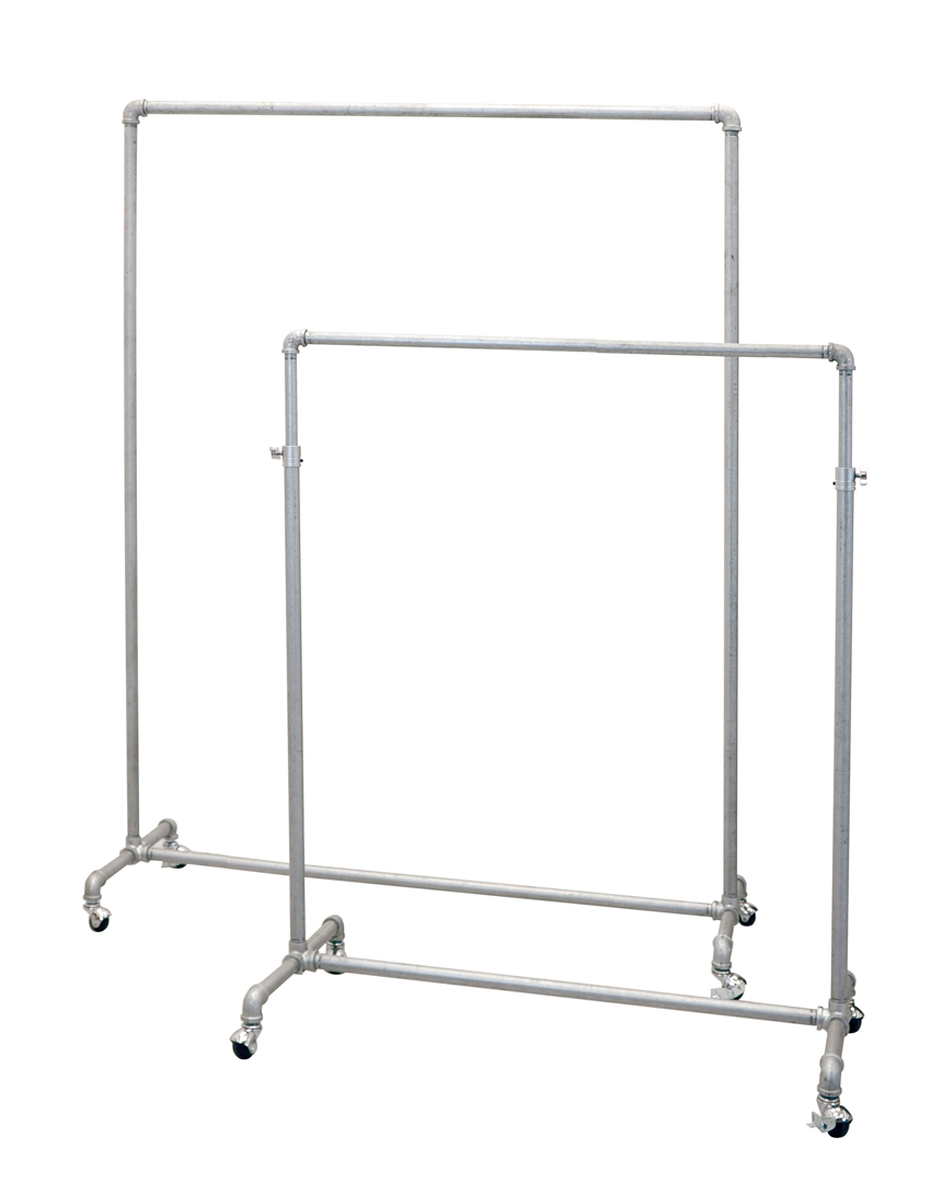 ガス管ハンガーラック 幅120×高さ160cm キャスター付き