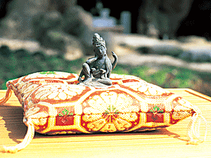 武雄市の文化財－川古のクス幹彫り観音立像