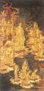 絹本著色 阿弥陀二十五菩薩来迎図 - 瀬戸内市公式ホームページ