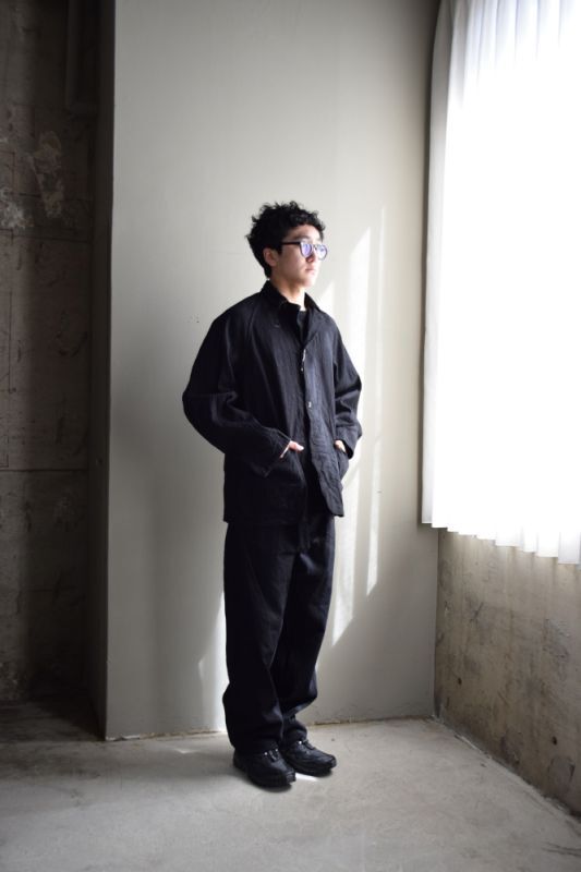 COMOLI (コモリ) デニム ワークジャケット [BLACK]