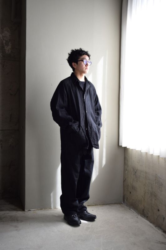 COMOLI (コモリ) デニム ワークジャケット [BLACK]