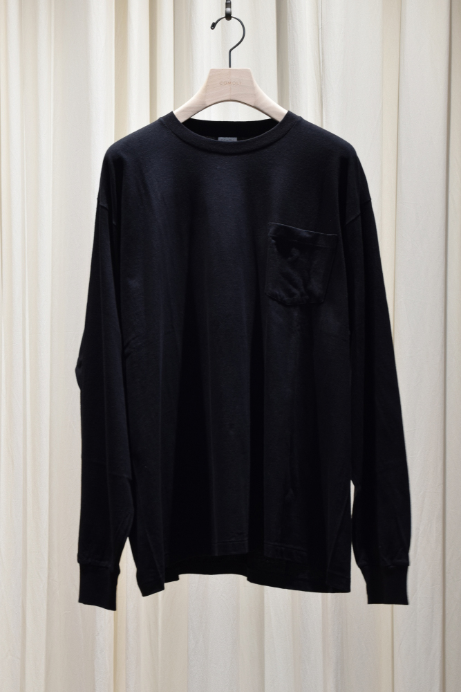 COMOLI (コモリ) サープラス 長袖シャツ [BLACK]