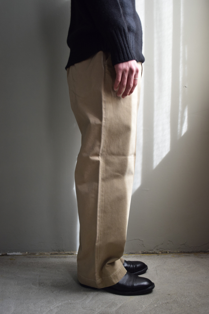CIOTA (シオタ) Weapon Chino Cloth Pants - 43khaki- Stone Wash [Beige]