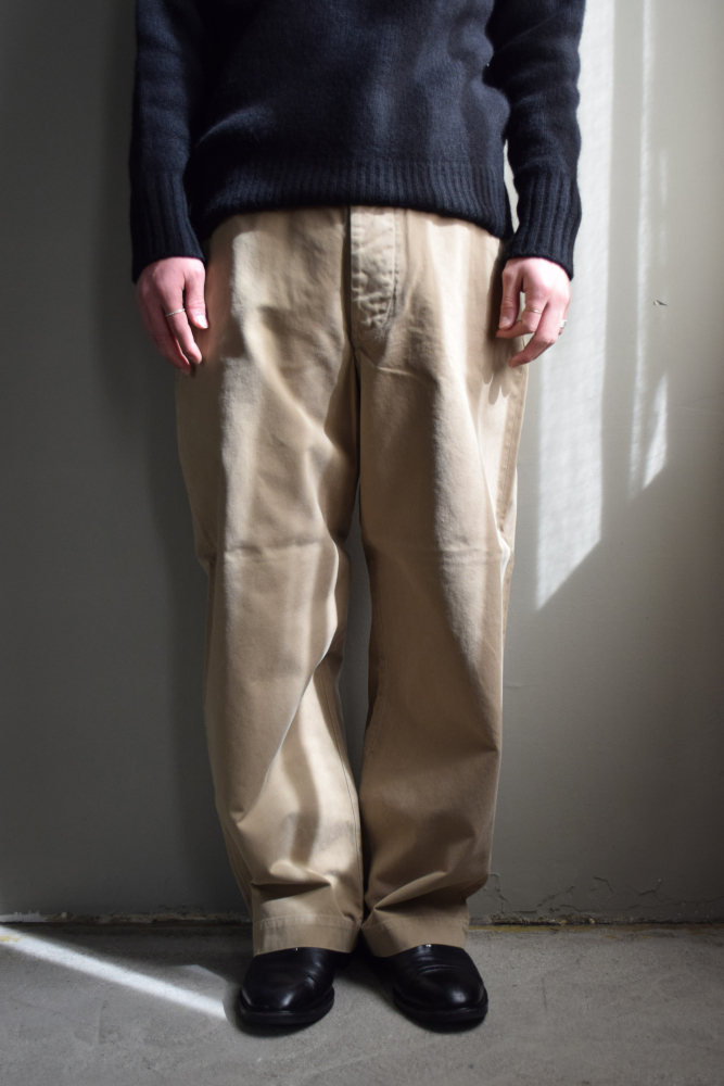 CIOTA (シオタ) Weapon Chino Cloth Pants - 43khaki- Stone Wash [Beige]