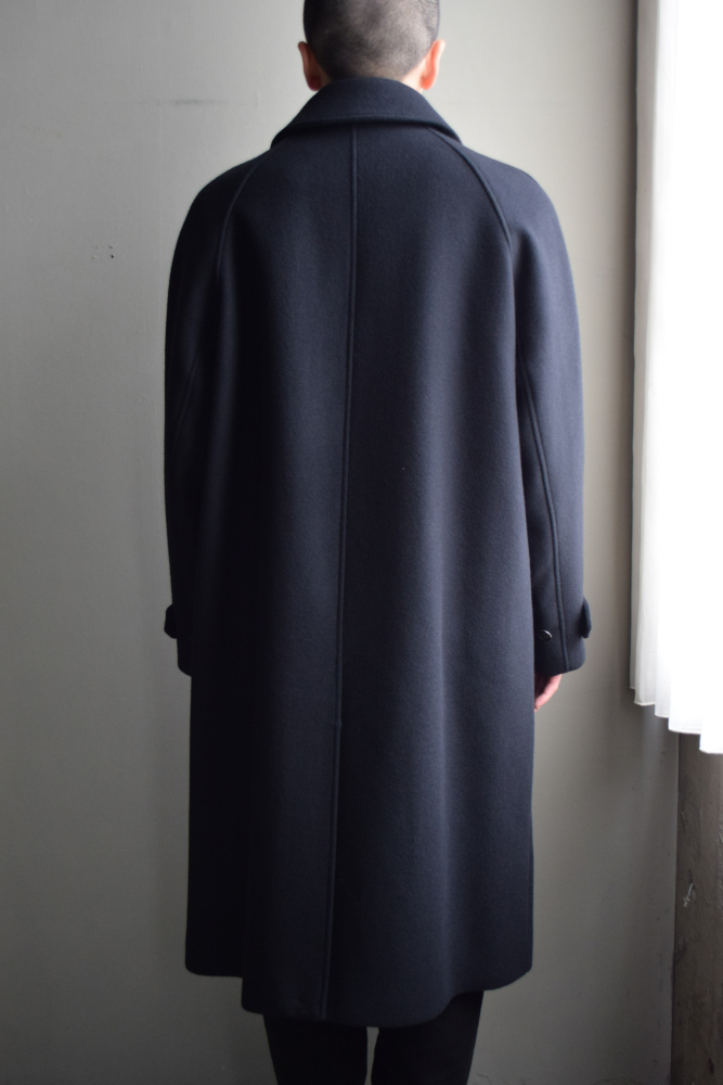 ANOTHER OFFICE (アナザーオフィス) Legacy Balmacaan Coat [Black]