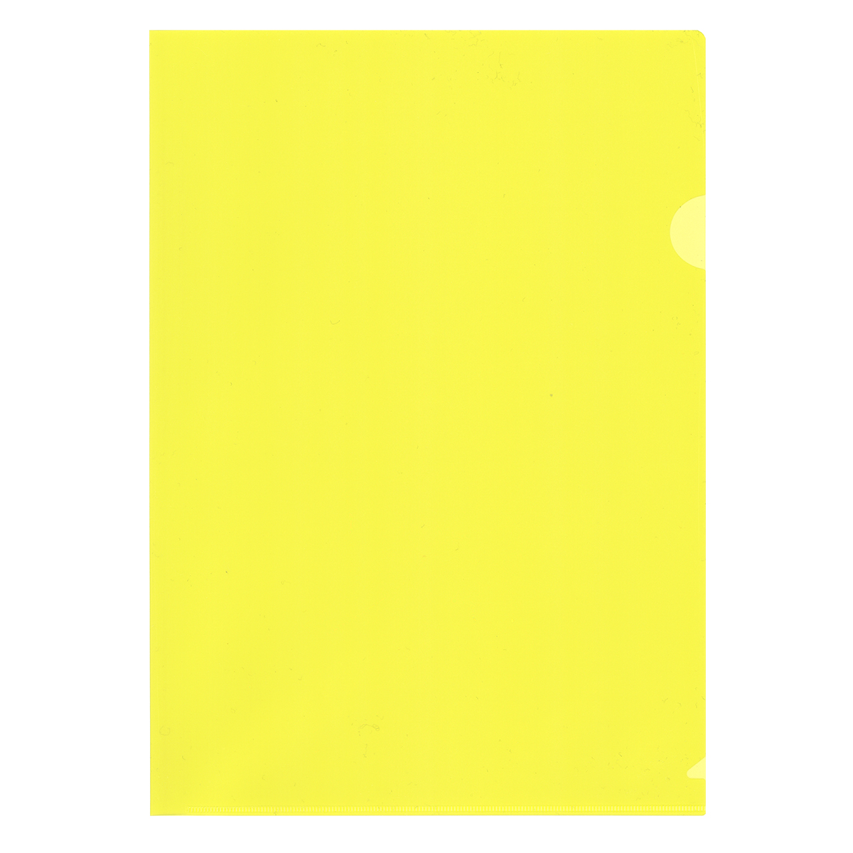 クリアファイル無地（名入れなし/イエロー）CF-MUJ-NYE｜名入れクリア