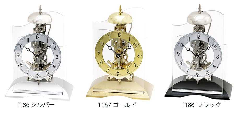 AMS ドイツ・アムス社の高級機械式置き時計。ベルの音は電子音ではなく