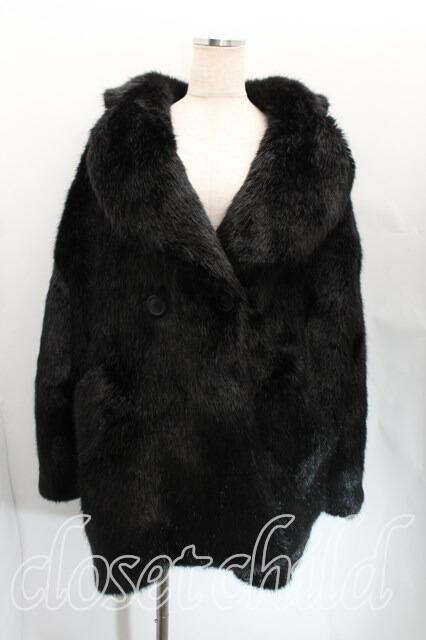 ヴィヴィアンウエストウッド 中古 / ファーコート 00 黒 H-23-11-12