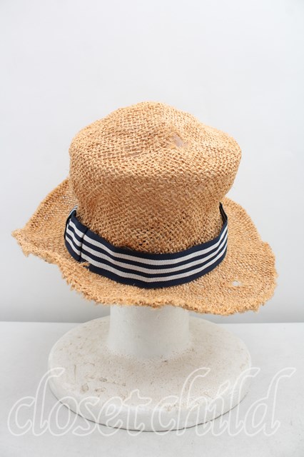 ヴィヴィアンウエストウッドストローハット カラフルバンド付きS M