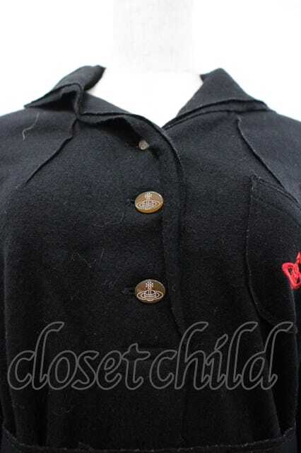 ヴィヴィアンウエストウッド 中古 / 単色オーブ刺繍ポロシャツ