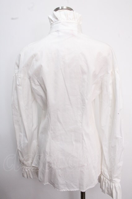 ヴィヴィアンウエストウッド 中古 / 単色オーブ刺繍立襟フリルブラウス