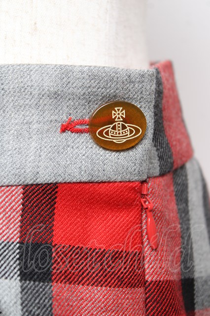 ヴィヴィアンウエストウッド 中古 / スリット入リタータンチェック