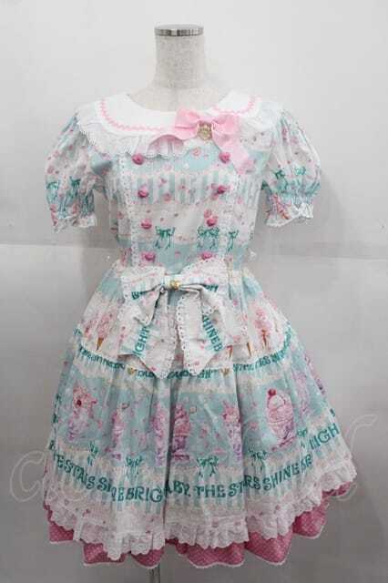 BABY,THE STARS SHINE BRIGHT / Sweetheart Parfaiteria柄ワンピース
