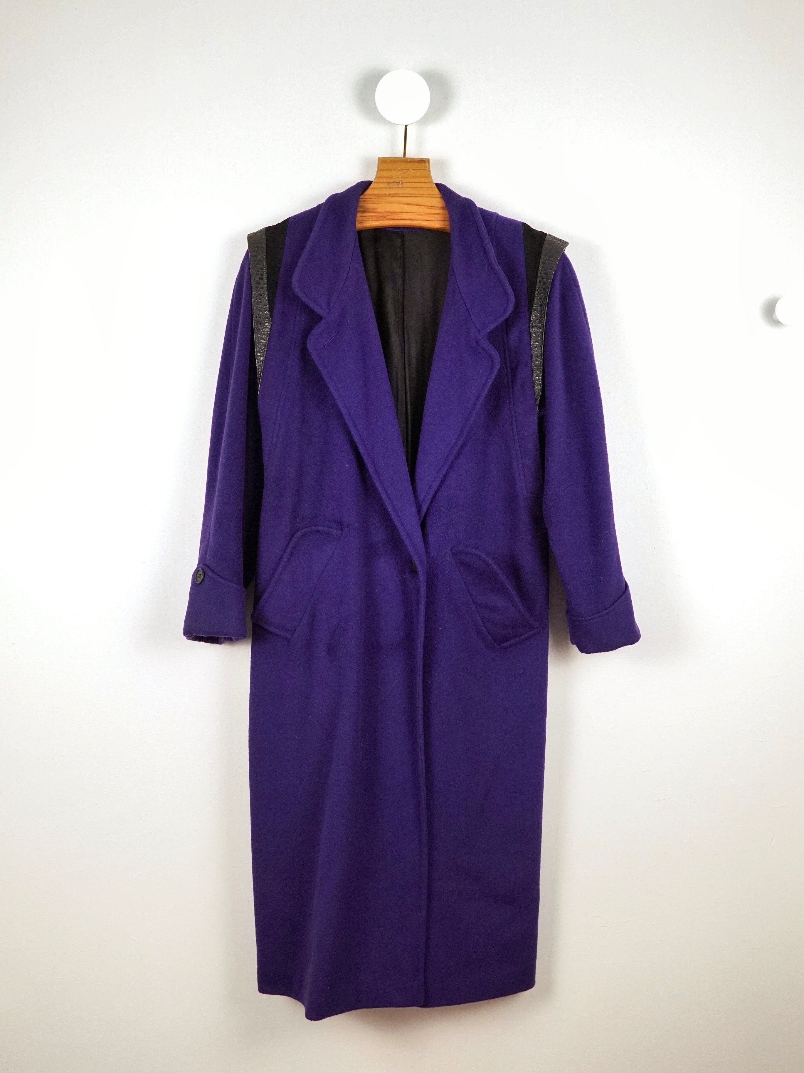 Vintage 80's Purple Wool Coat – therapi