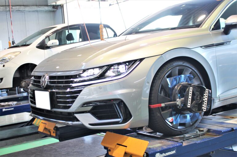 VW アルテオン 4MOTION をEibach-アイバッハ-スプリングでローダウン-2