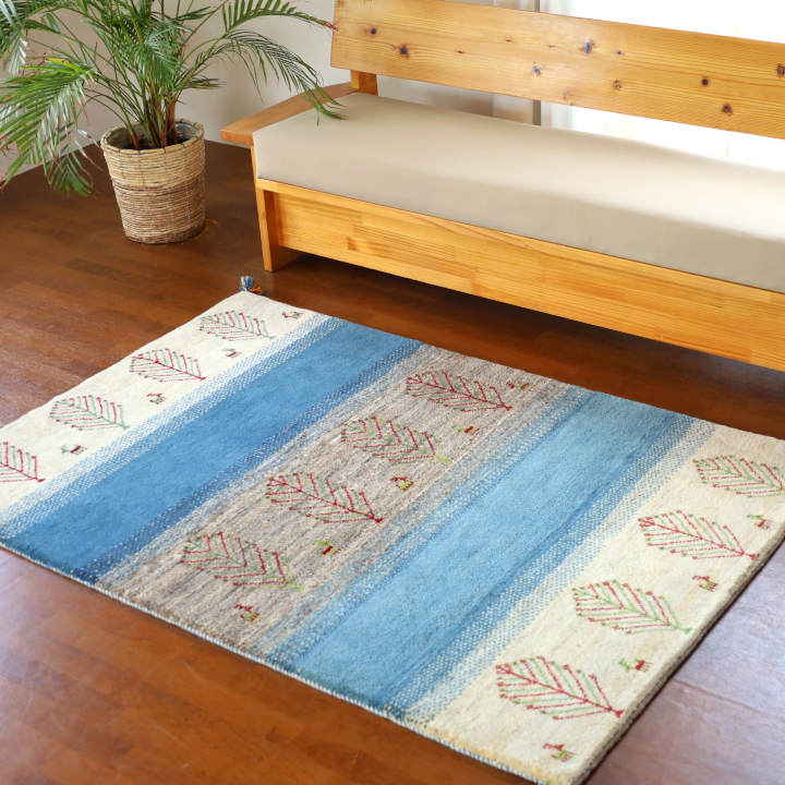 ギャッベ 約180×120cm｜手織ラグの店クラフトワーク