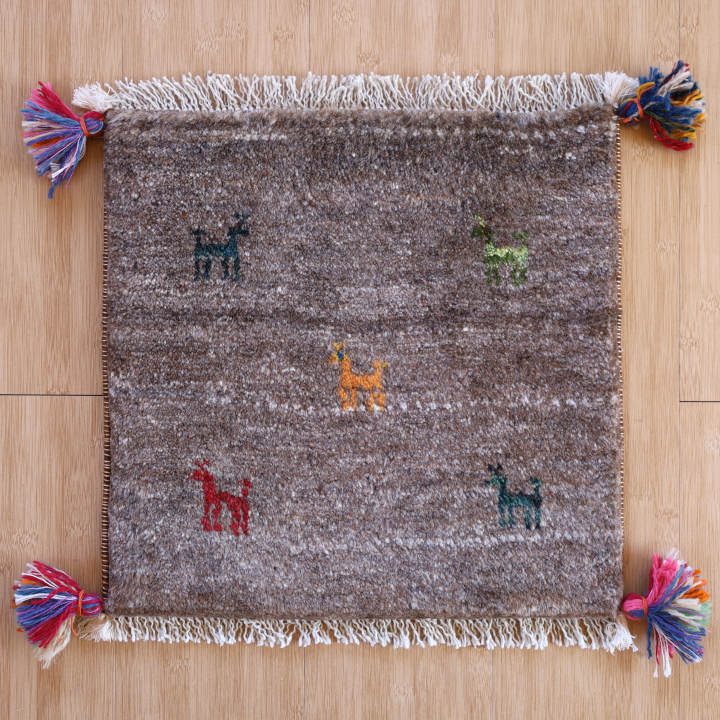 ギャッベ座布団（40×40cm前後）｜椅子用・チェアパッド｜手織ラグの店