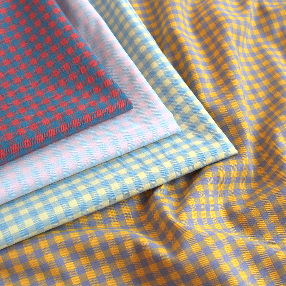T/C先染めブロックチェック生地｜手芸専門店クラフトハートトーカイの