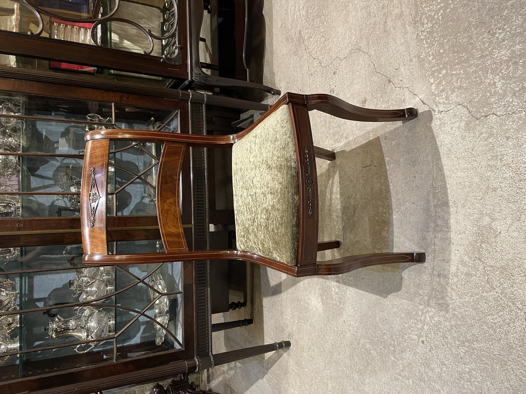 1830年代 Mahogany サーベルレッグチェア｜クレアアンティークス