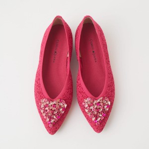 ダイアナ」新作フラットシューズが登場！ ハートビジューが輝く全4色