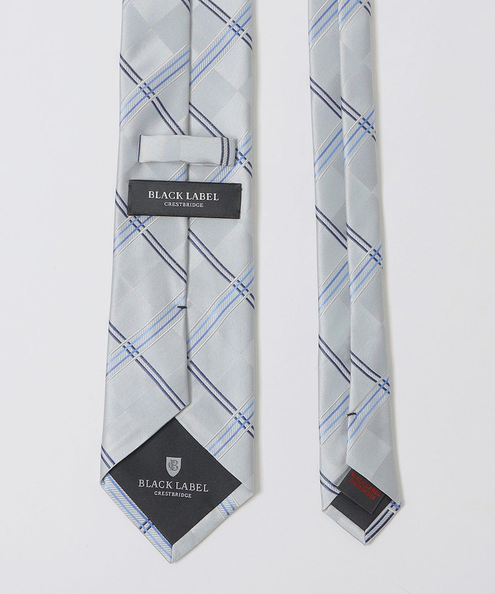 サテンブロックコンビチェックタイ（ネクタイ/チーフ）｜BLACK LABEL