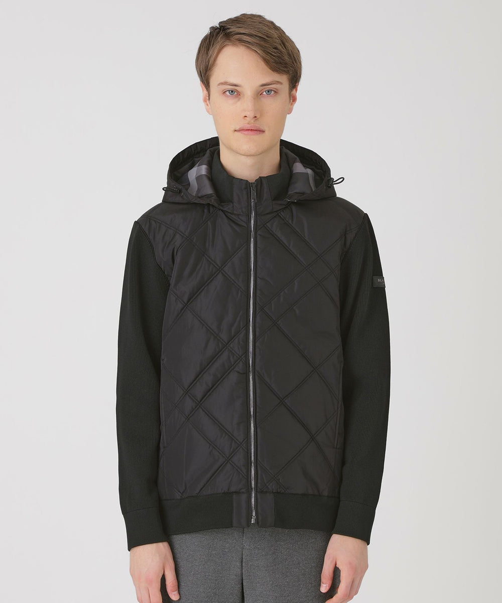 ファブリックコンビニットブルゾン（ニットウェア）｜BLACK LABEL