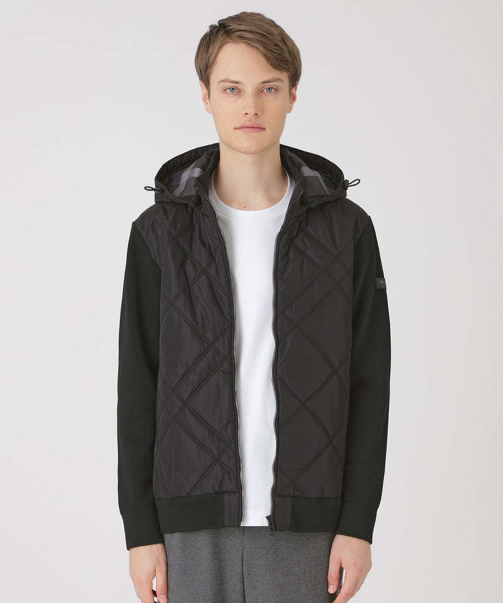 ファブリックコンビニットブルゾン（ニットウェア）｜BLACK LABEL