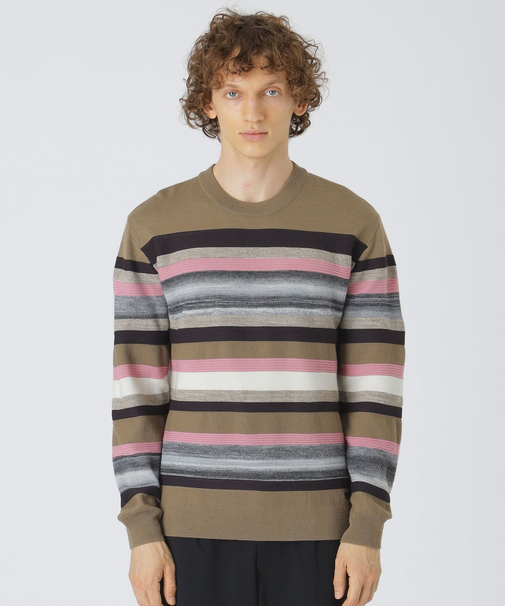 カスリボーダーニット（ニットウェア）｜BLACK LABEL CRESTBRIDGE