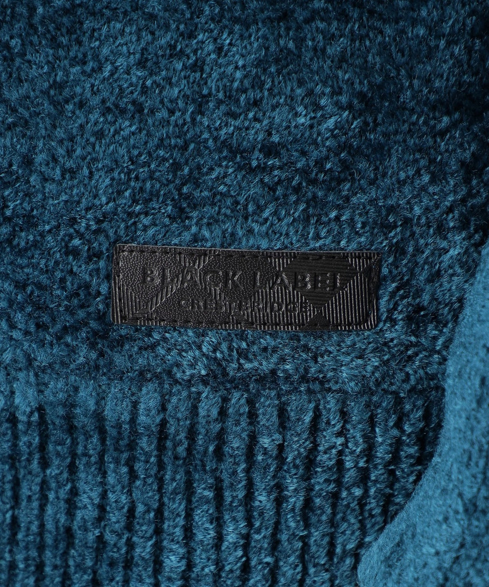 モールミックスシャドーチェックニット（ニットウェア）｜BLACK LABEL
