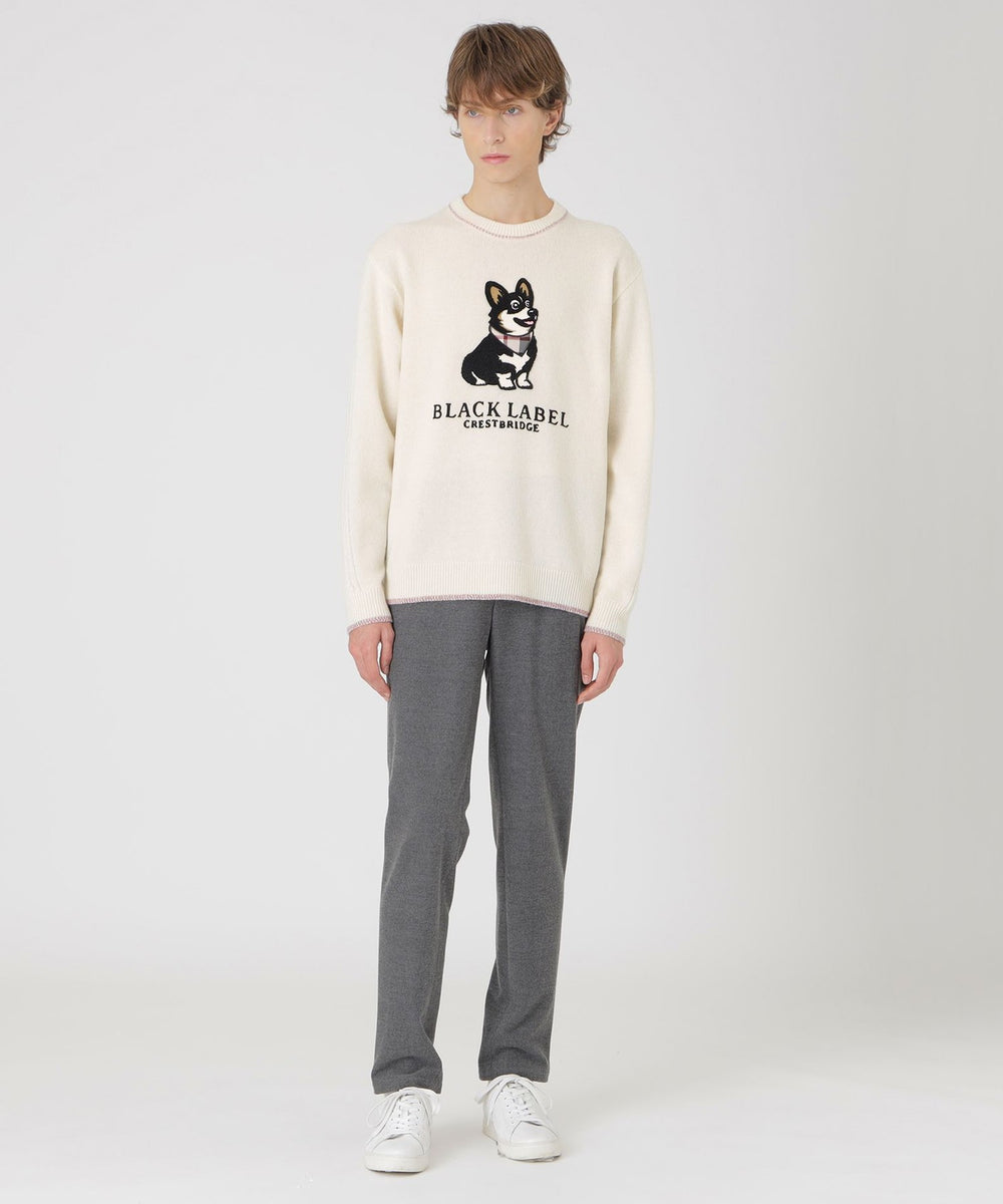 コーギーエンブロイダリーニット（ニットウェア）｜BLACK LABEL