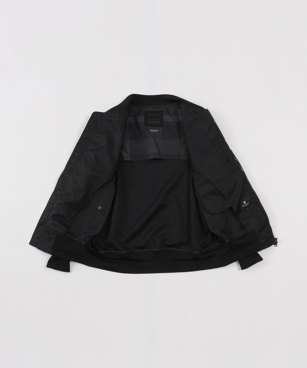 BLACK lab.】LIMONTAナイロンハイブリッドMA-1ジャケット（ブルゾン