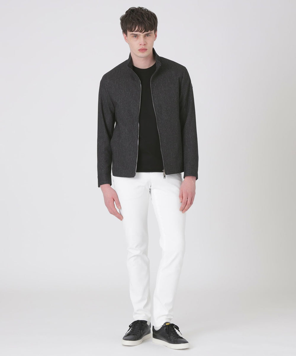 一部店舗限定】デニムライクカラミスタンドカラーブルゾン（ブルゾン