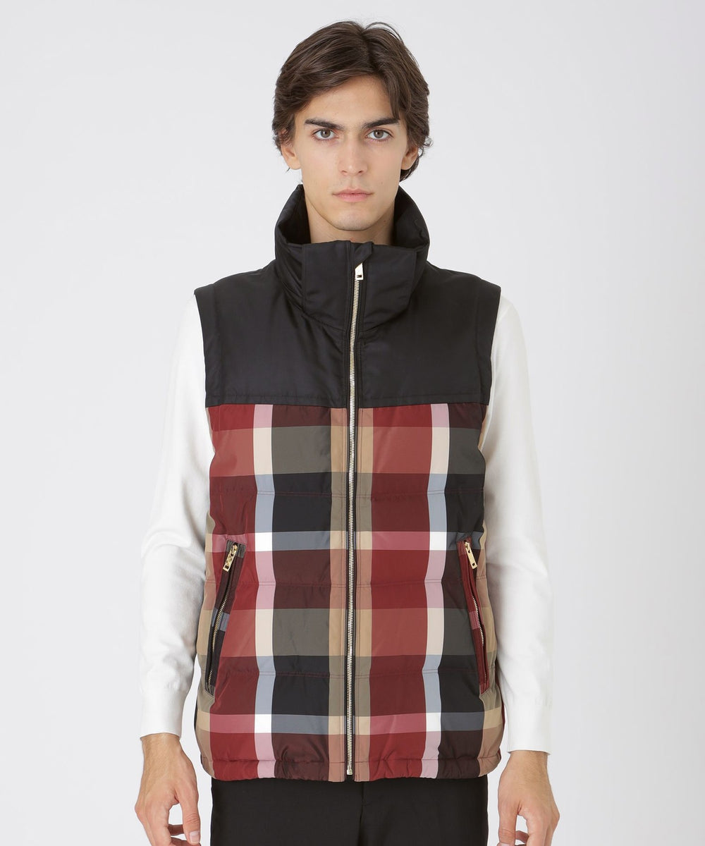 10th ANNIVERSARY】LIMONTAナイロンクレストブリッジチェックダウン