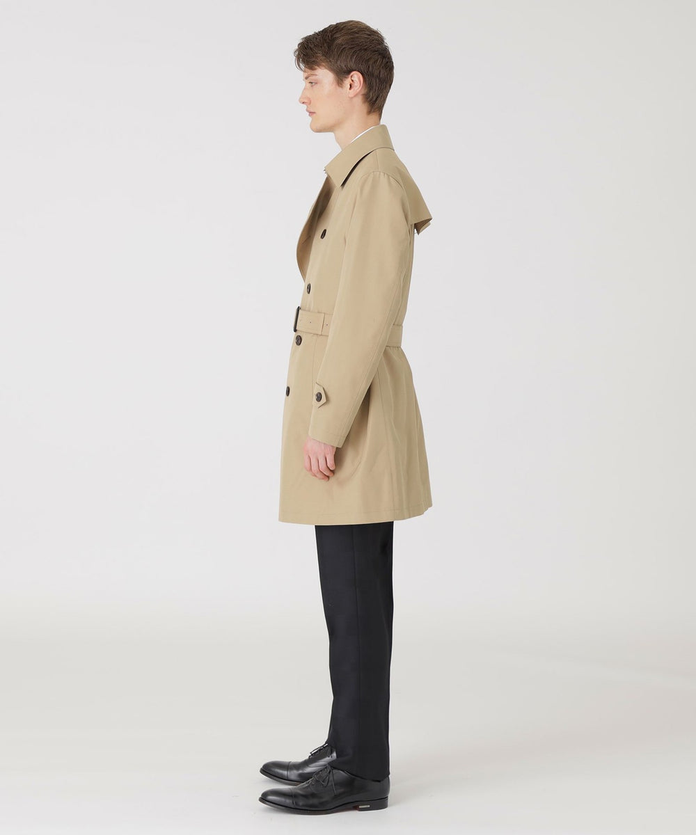 一部店舗限定】ギャバジンダブルトレンチコート（コート）｜BLACK
