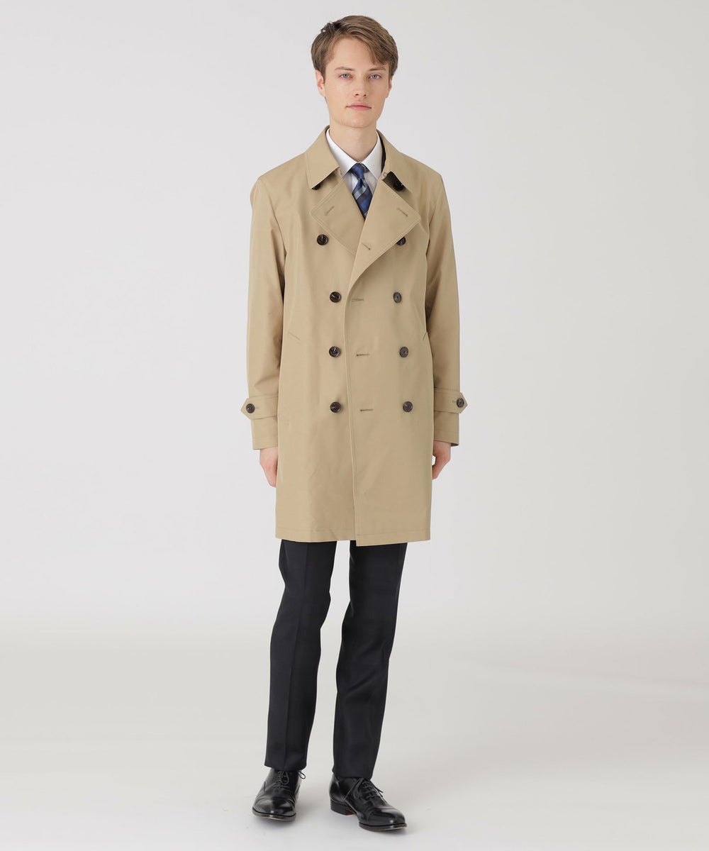 一部店舗限定】ギャバジンダブルトレンチコート（コート）｜BLACK