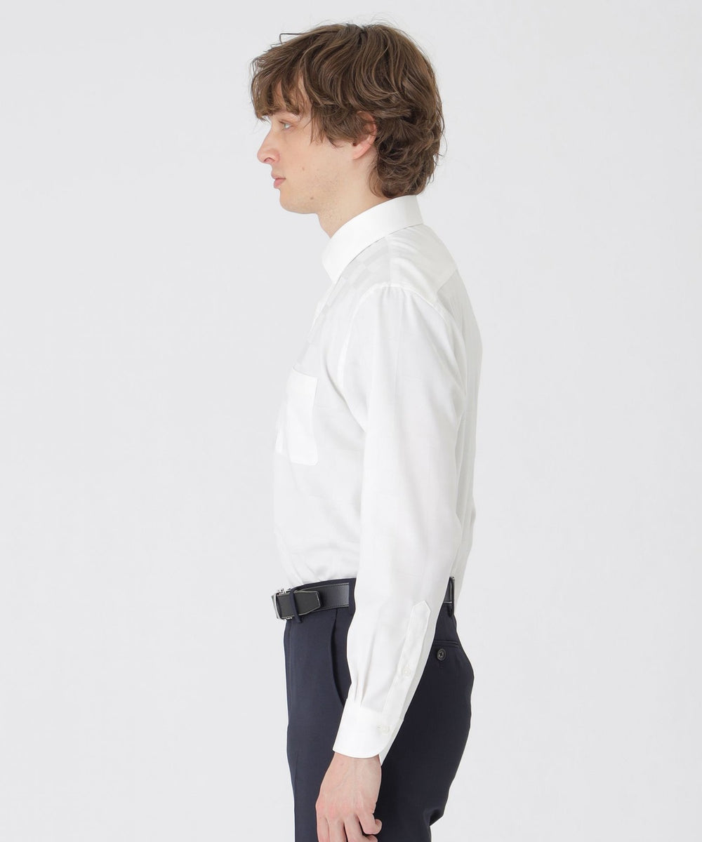 ハーフスケールシャドークレストブリッジチェックセミワイドカラー