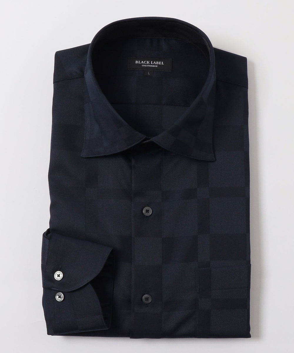 ハーフスケールシャドークレストブリッジチェックセミワイドカラー