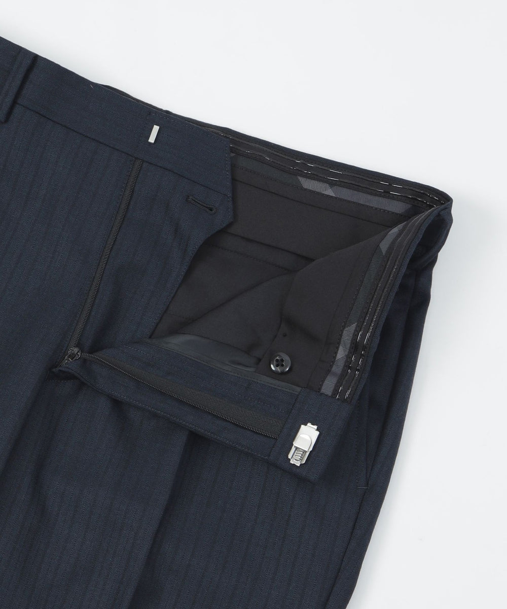 MIYUKIプルシャンブルーシャドーストライプスリーピーススーツ（スーツ