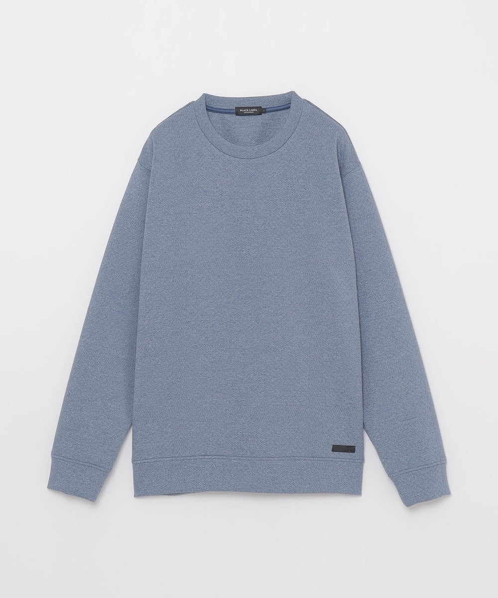 デニムライクブリスターチェックスウェットシャツ（カットソー