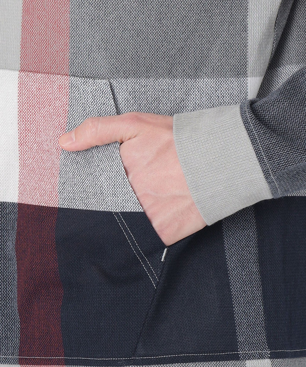 クレストブリッジチェックラッセルパーカー（カットソー）｜BLACK