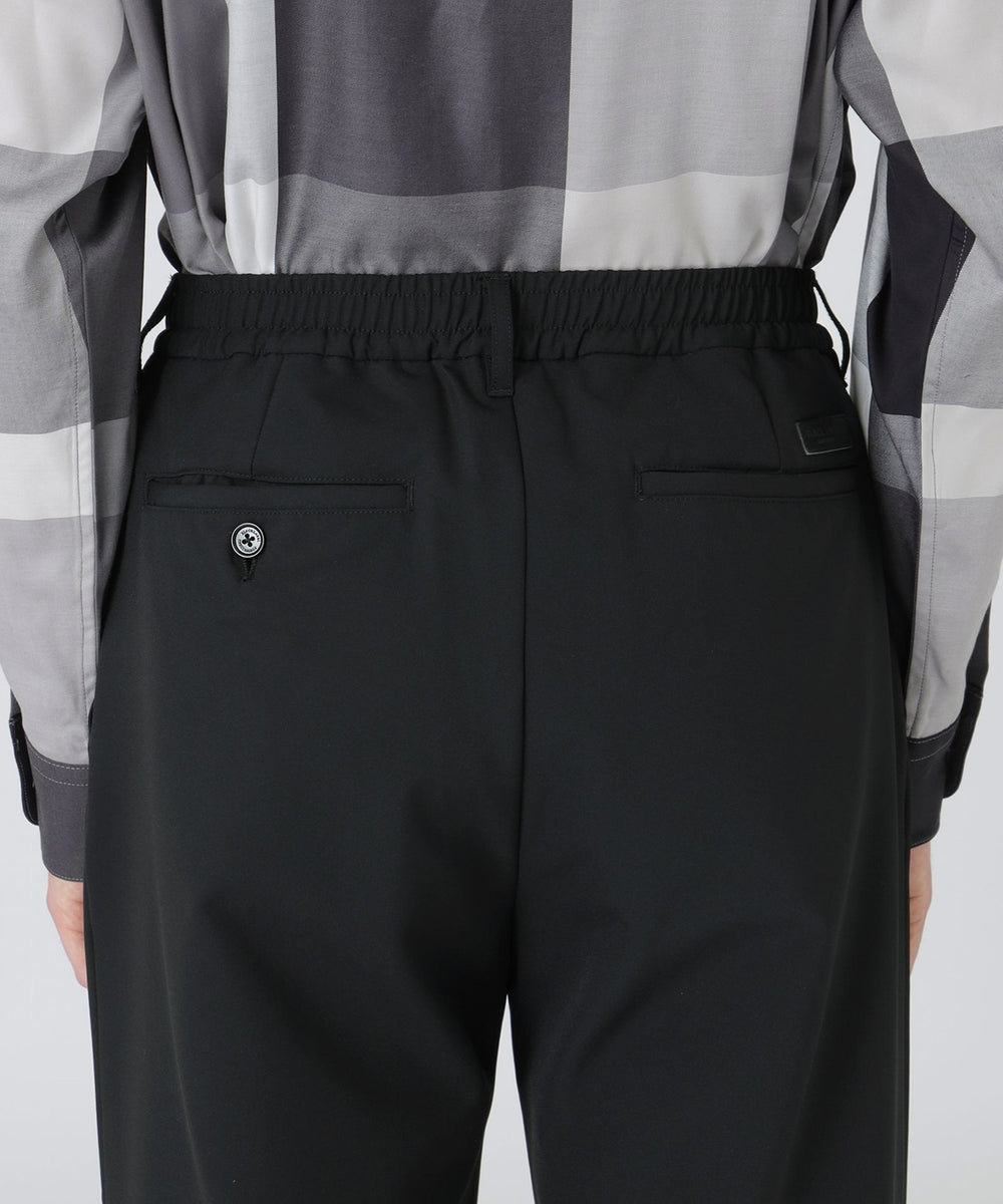 360°ストレッチツイルワイドトラウザーズ（カジュアルパンツ）｜BLACK