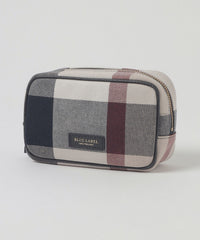 クレストブリッジチェックキャンバスポーチ（ウォレット/ポーチ