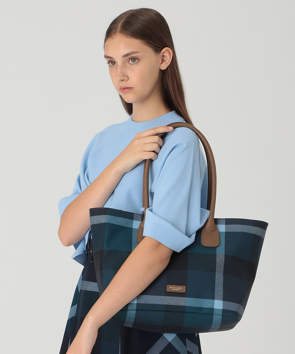 クレストブリッジチェックPVCトート（バッグ）｜BLUE LABEL