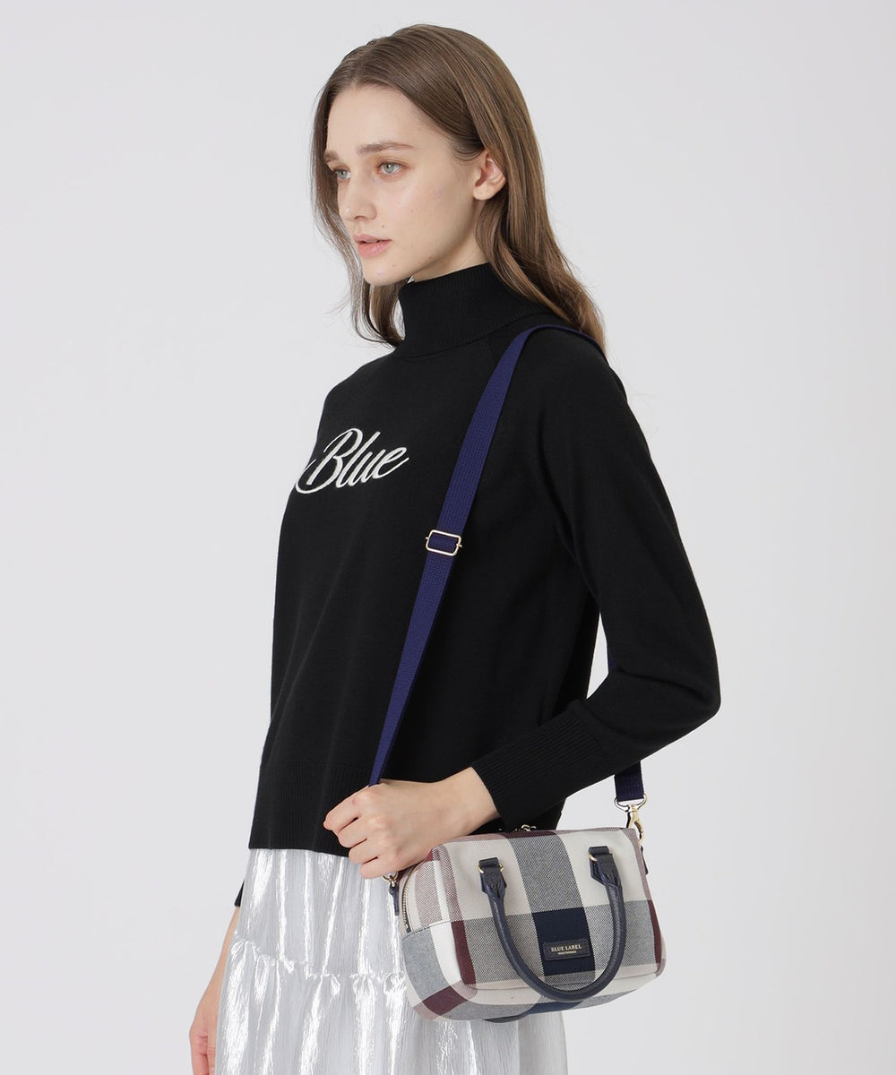 クレストブリッジチェックキャンバスミニボストンバッグ（バッグ